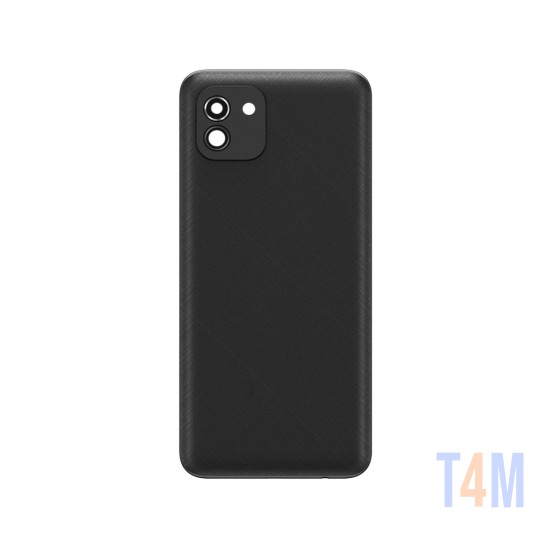 Tapa Trasera+Lente de Cámara Samsung Galaxy A03/A035 Negro